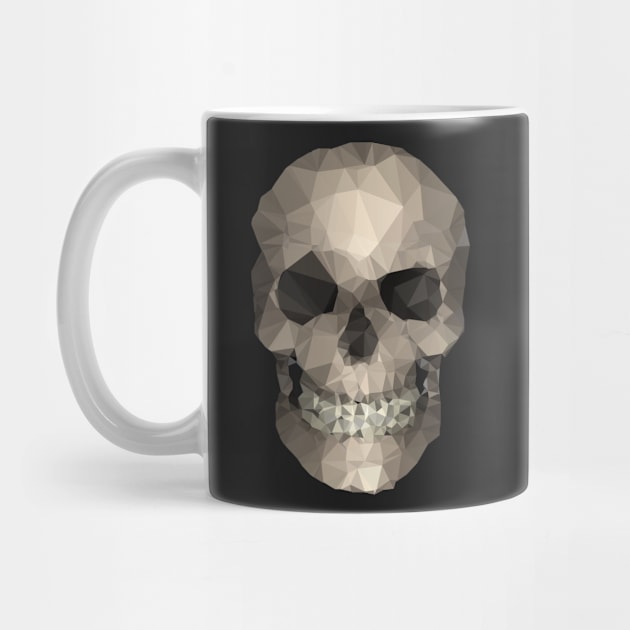 Polygons skull by wamtees